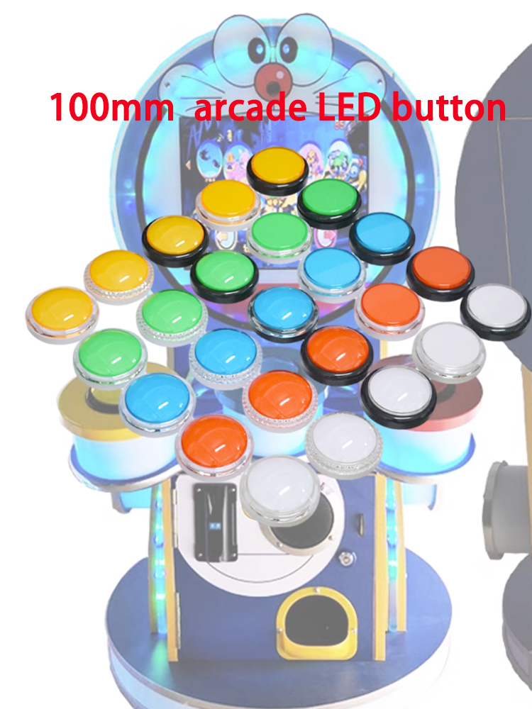 Arcade Game Jackpot - Tombol LED Arcade 12V 100mm Tombol