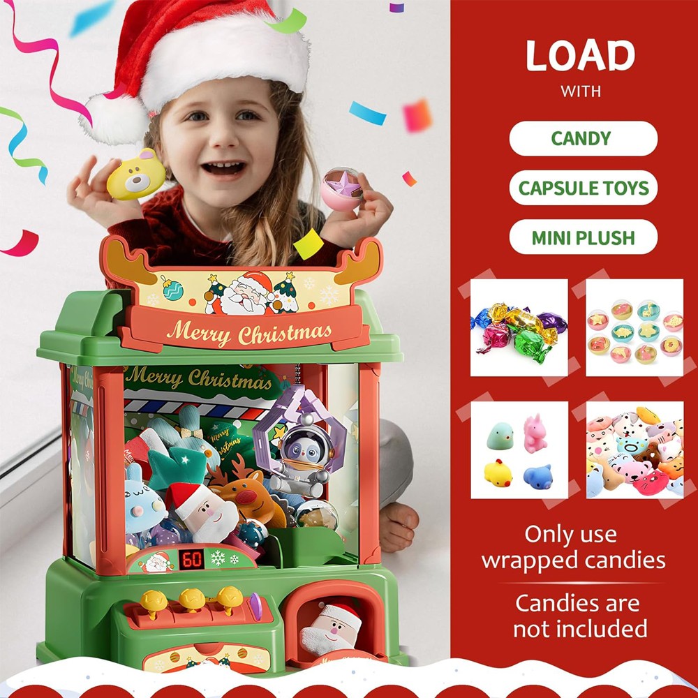 Mesin cakar Natal untuk anak-a - Arcade Vending Machines ulasan dan harga