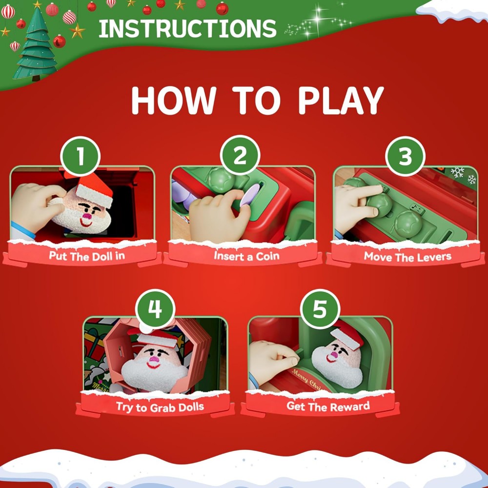 Mesin cakar Natal untuk anak-a - Arcade Vending Machines ulasan dan harga