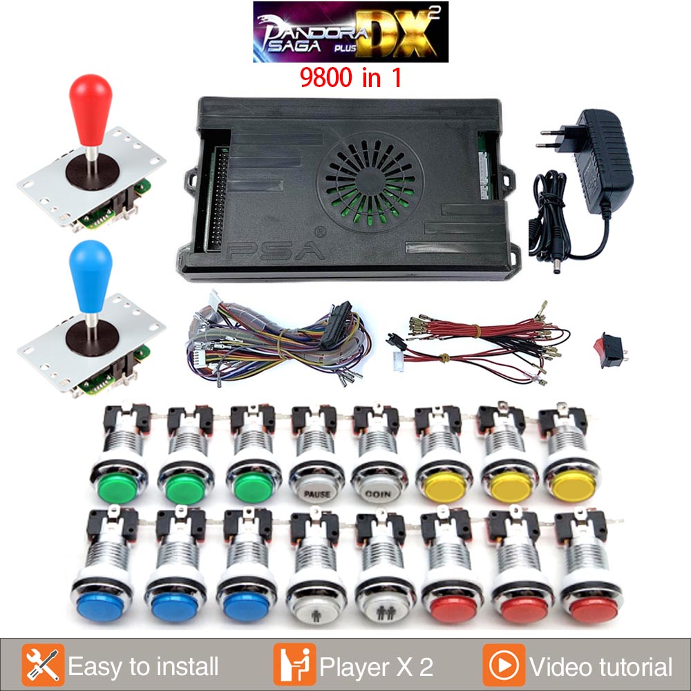 9800 dalam 1 Pandora Saga DX 2 - Trackball Controller Arcade ulasan dan harga