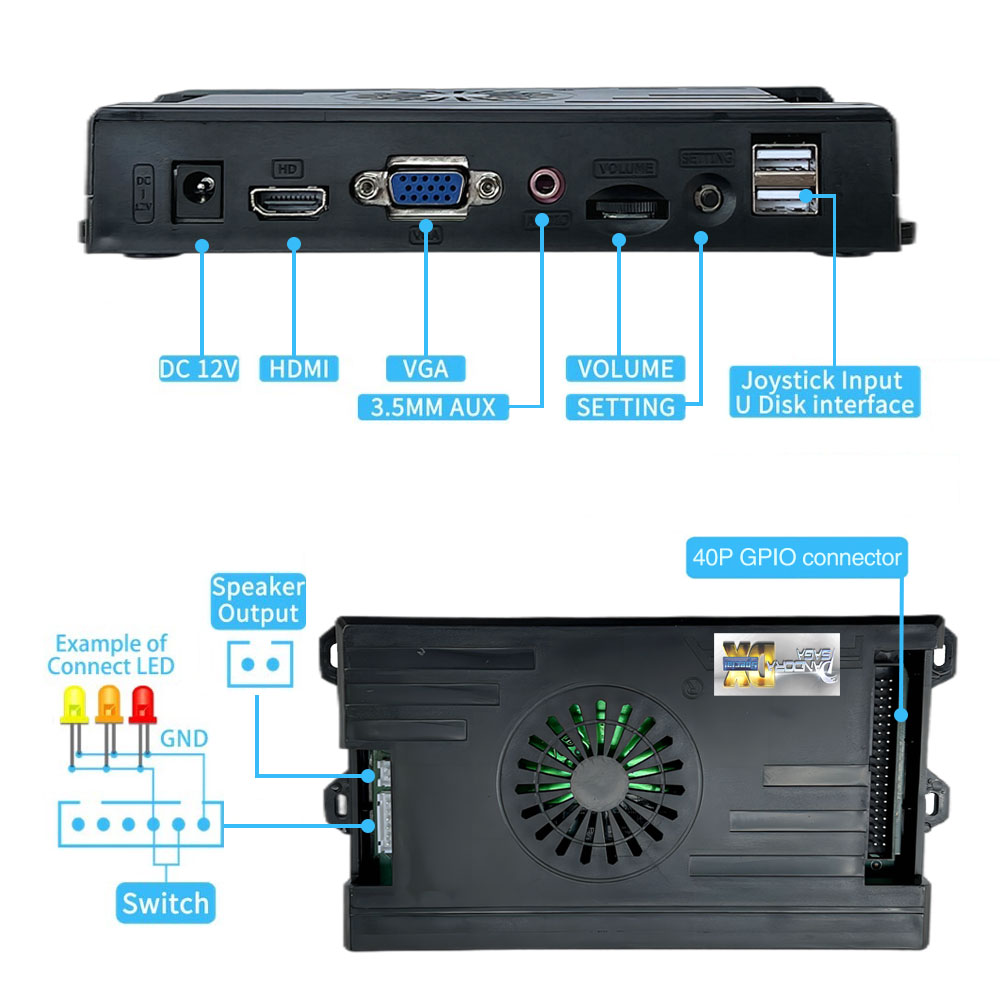 9800 dalam 1 Pandora Saga DX 2 - Trackball Controller Arcade ulasan dan harga
