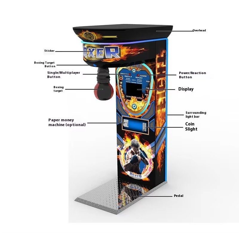 Mesin Arcade Tinju Black King  - Arcade Games & Vending Llc Photos ulasan dan harga